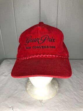 Vintage Pontiac Grand Prix Van Conversions Corduroy Adjustable Baseball Cap Hat